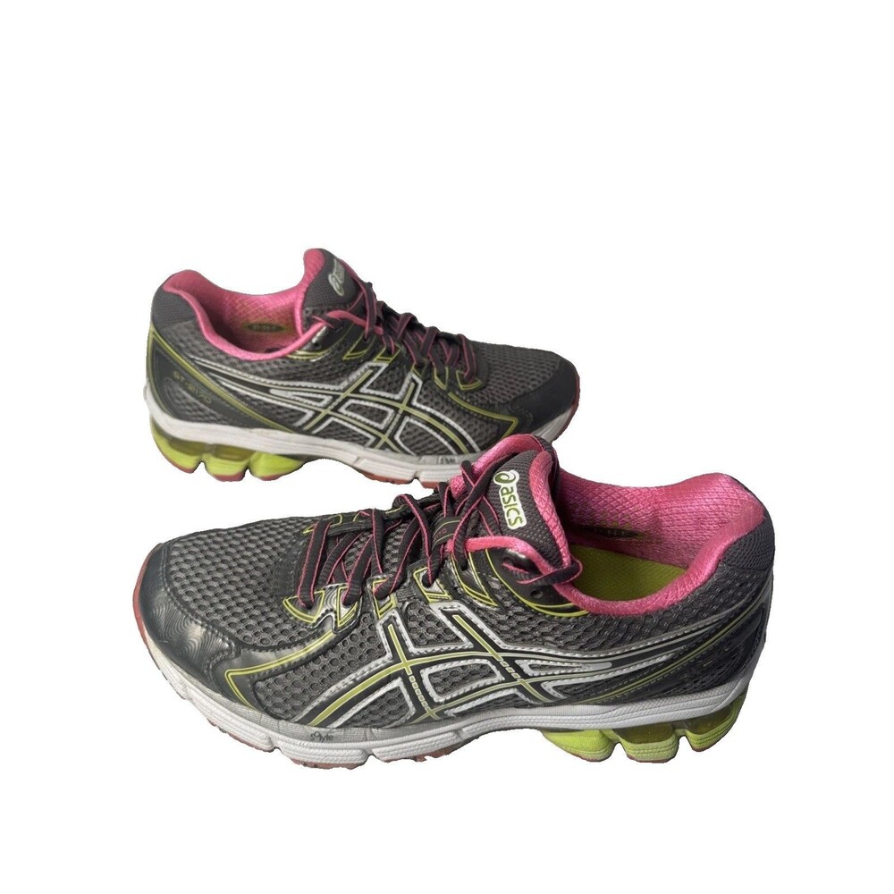 ASICS Gel GT-2170 Women’s Size 7.5 Gray Pink Lime Running Shoes T256N